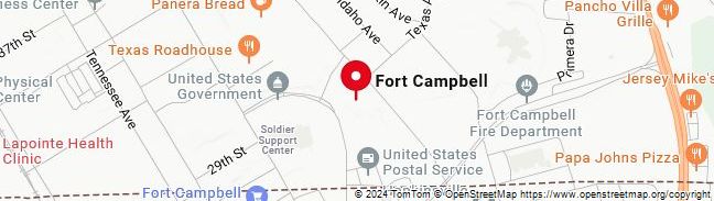 Map of Fort Campbell